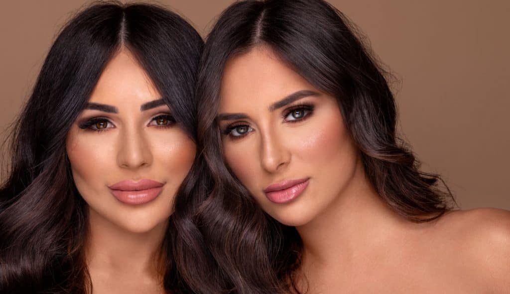 two models from BIBA cosmetics skin clinic parramatta