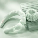 Cloud spa and wrist cuff set in mint
